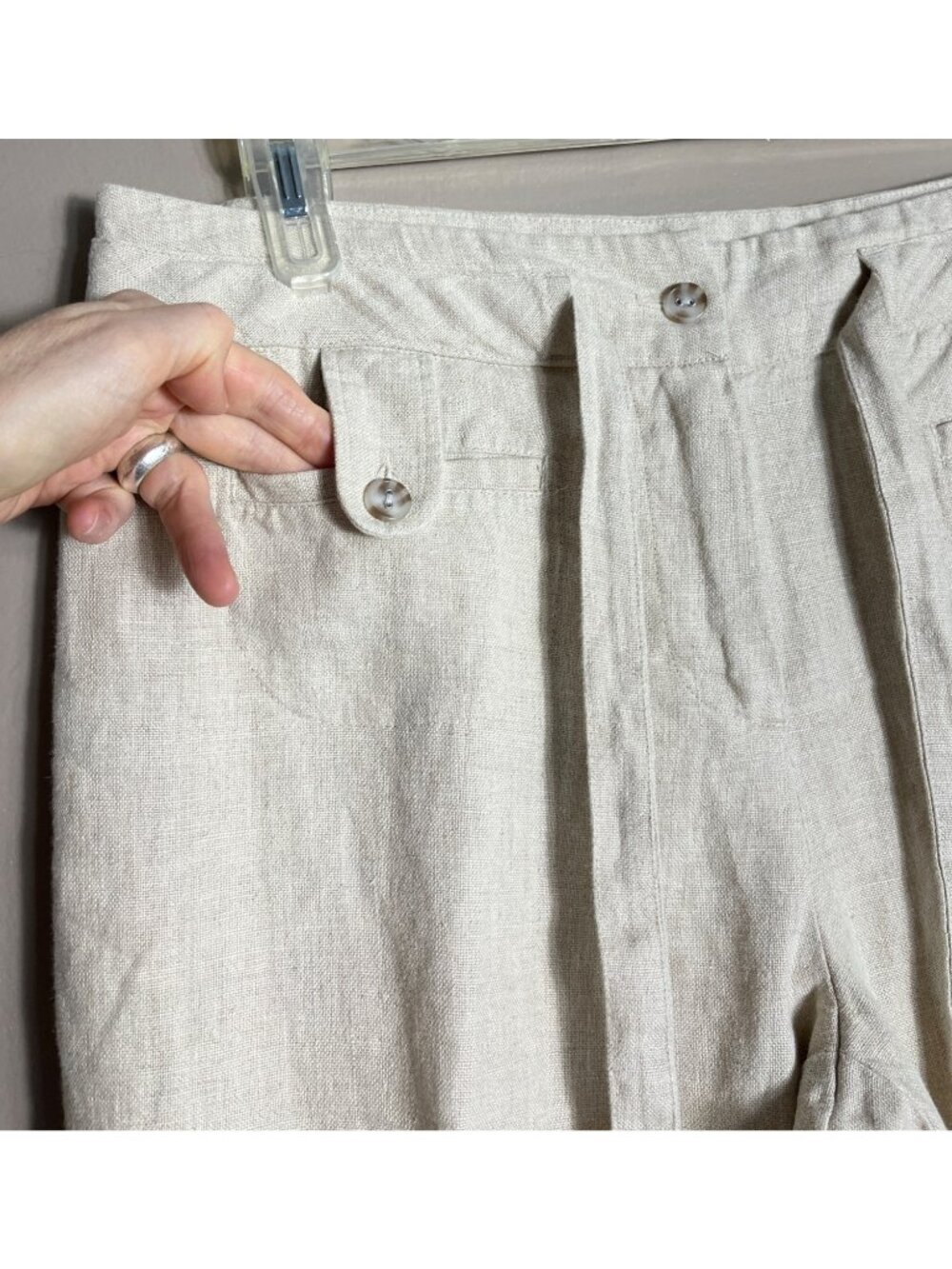 NWT Linen Pants Flax Resort Coastal Vacation Brunch Festival Charter Club Wom 12 - Picture 12 of 16